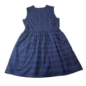 Gap Dress Sz 4 Navy Blue Skater Dress Stripe Uniform Fit & Flare‎